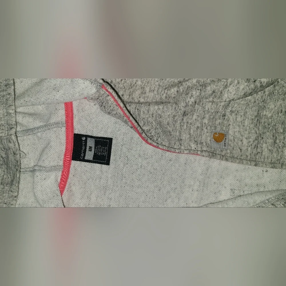 Carhartt Jumpsuit Girl's Long Sleeve Front‎ Zip Fleece Lined One Piece Size 6m